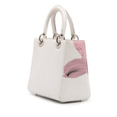 Medium Deerskin Floral Printed Lady Dior